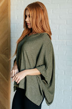 Load image into Gallery viewer, Perfectly Poised Hooded Poncho in Olive