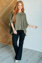 Load image into Gallery viewer, Perfectly Poised Hooded Poncho in Olive