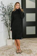 Load image into Gallery viewer, Personal Assistant Turtleneck Dress in Black