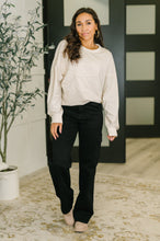 Load image into Gallery viewer, Petal Poise Floral Applique Pullover in Neutral