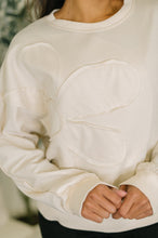 Load image into Gallery viewer, Petal Poise Floral Applique Pullover in Neutral