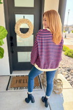 Load image into Gallery viewer, PREORDER: Best Selling Larson Contrast Pullover in Pink/Navy