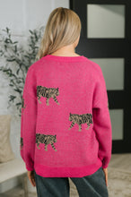 Load image into Gallery viewer, Pretty and Prowling Graphic Pullover in Pink