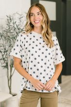 Load image into Gallery viewer, Pretty in Polka Oversized Drop Shoulder Tee