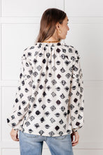 Load image into Gallery viewer, Quick Follow Up Floral Tile Blouse