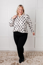 Load image into Gallery viewer, Quick Follow Up Floral Tile Blouse