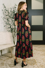 Load image into Gallery viewer, Quiet Life Notch Neck Tiered Dress in Black