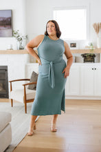 Load image into Gallery viewer, Out on the Town Tie Detail Midi Dress