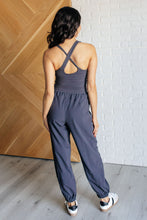 Load image into Gallery viewer, Raising Heart Rate Cutout Jumpsuit in Charcoal