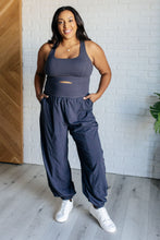 Load image into Gallery viewer, Raising Heart Rate Cutout Jumpsuit in Charcoal