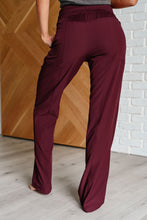 Load image into Gallery viewer, Runner's High Drawstring Joggers in Red Merlot