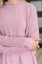 Load image into Gallery viewer, Running Late Hooded Long Sleeve in Mauve