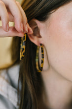 Load image into Gallery viewer, Sassy Assist Leopard Print Hoop Earrings