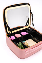 Load image into Gallery viewer, She's All That LED Makeup Case in Pink