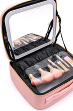 Load image into Gallery viewer, She's All That LED Makeup Case in Pink