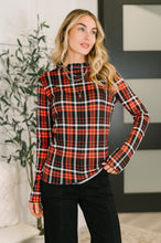 Load image into Gallery viewer, She's Always Changing Plaid Lettuce Hem Top