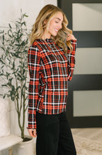 Load image into Gallery viewer, She's Always Changing Plaid Lettuce Hem Top