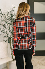 Load image into Gallery viewer, She's Always Changing Plaid Lettuce Hem Top