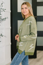 Load image into Gallery viewer, Shock Value V-Neck Sweater in Olive