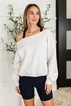 Load image into Gallery viewer, Side Hustle Off Shoulder Long Sleeve Top in Bone