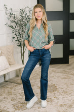 Load image into Gallery viewer, So It Goes Split Neck Plaid Top