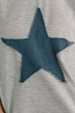 Load image into Gallery viewer, Star Stud Distressed Applique Top