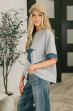 Load image into Gallery viewer, Star Stud Distressed Applique Top