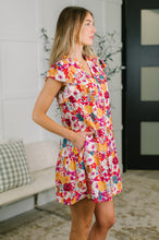 Load image into Gallery viewer, Start of Something Great Flutter Sleeve Floral Dress