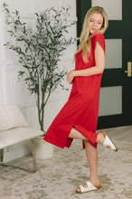 Load image into Gallery viewer, Sweet Like That Casual Dress in Ruby