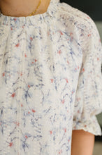 Load image into Gallery viewer, Sweet Ruffle Affair High Neck Blouse in Blue