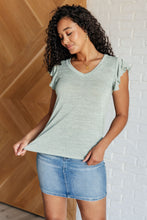 Load image into Gallery viewer, Take It In Flutter Sleeve Top