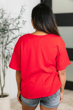Load image into Gallery viewer, Take It Easy Slouchy Tee in Red