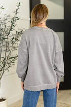 Load image into Gallery viewer, Talk Cozy to Me Stepped Hem Pullover in  Sleet