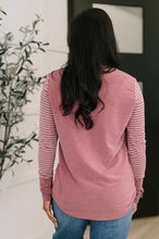 Load image into Gallery viewer, Talk to Me Long Sleeve Henley in Vintage Marsala