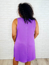Load image into Gallery viewer, The Power I Hold V-Neck Ribbed Knit Dress in Tropical Violet