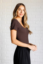 Load image into Gallery viewer, They're Not Like Us Square Neck Bodysuit in Espresso