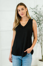 Load image into Gallery viewer, Thread Lightly Ribbed Knit Tank in Black