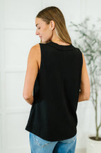 Load image into Gallery viewer, Thread Lightly Ribbed Knit Tank in Black