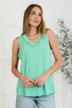Load image into Gallery viewer, Thread Lightly Ribbed Knit Tank in Tiffany Blue