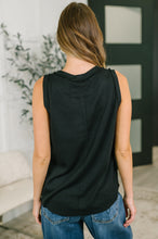 Load image into Gallery viewer, Thread Theory Round Neck Tank in Black