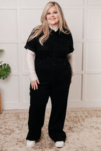 Load image into Gallery viewer, Tilda Short Sleeve Control Top Denim Jumpsuit