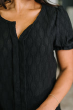 Load image into Gallery viewer, To Call My Own Textured Blouse in Black