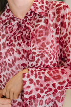 Load image into Gallery viewer, Totally Not Dramatic Leopard Print Button Down in Hot Pink