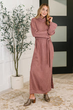 Load image into Gallery viewer, Travel Plush Knit Dress in Autumn Berry