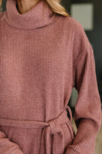 Load image into Gallery viewer, Travel Plush Knit Dress in Autumn Berry