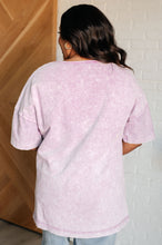 Load image into Gallery viewer, Unbothered Mineral Wash Top in Orchid Petal
