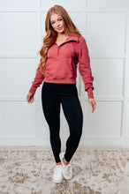 Load image into Gallery viewer, Under Her Spell Half Zip Pullover in Mauve