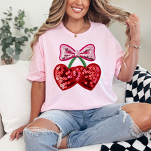 Load image into Gallery viewer, Valentines Day Cherry Graphic Tee and Sweatshirt