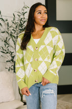 Load image into Gallery viewer, Up, Up and Away Argyle Cardigan