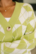 Load image into Gallery viewer, Up, Up and Away Argyle Cardigan